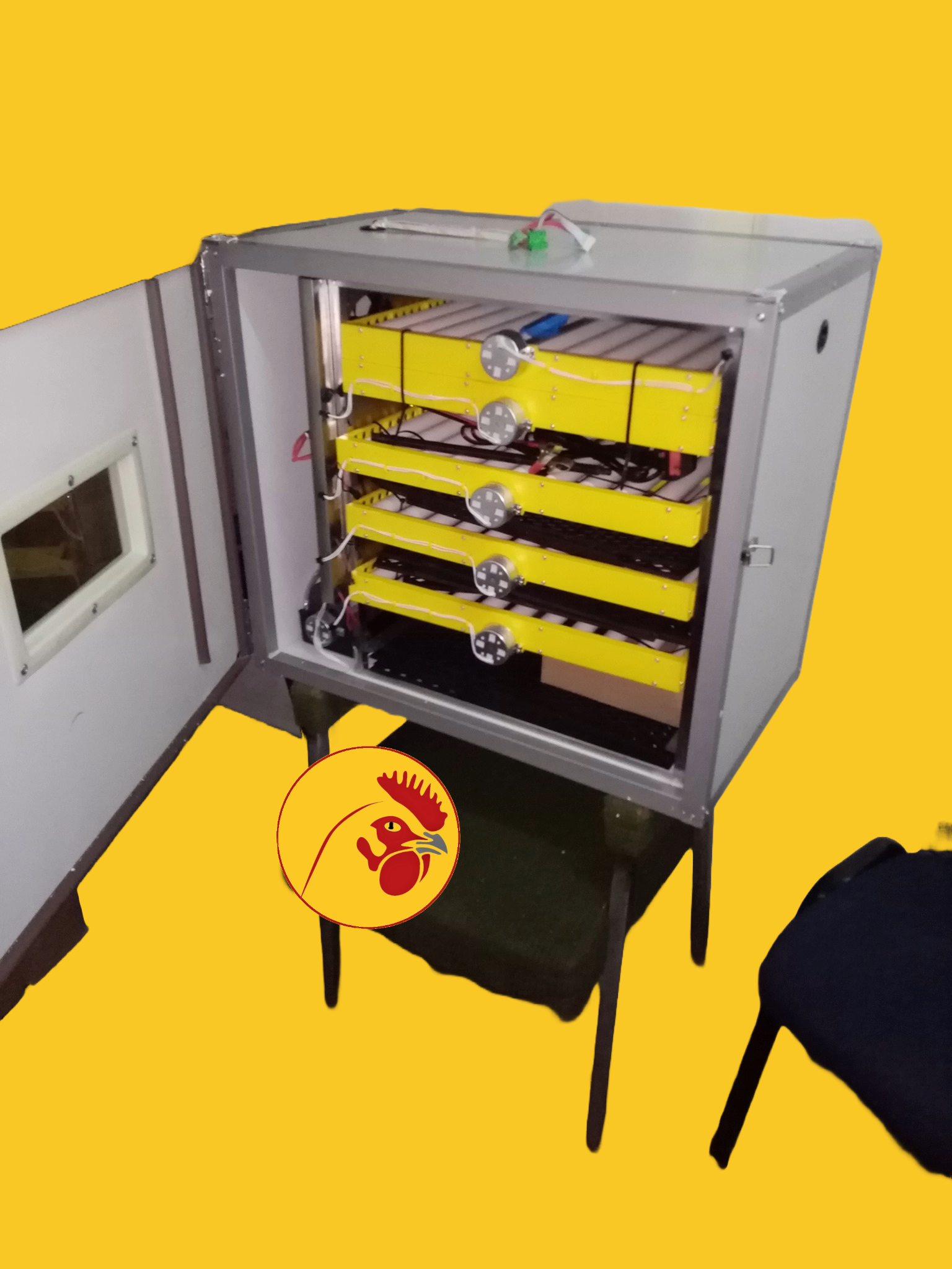 Industry Egg Incubator, 300 Eggs Automatic Temperature Humidity